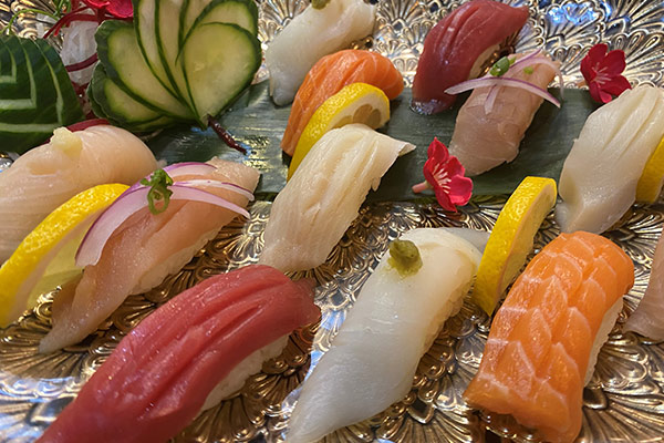 Silver Sushi Set